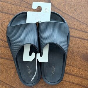 CALIA by Carrie Underwood Black Slide Sandals